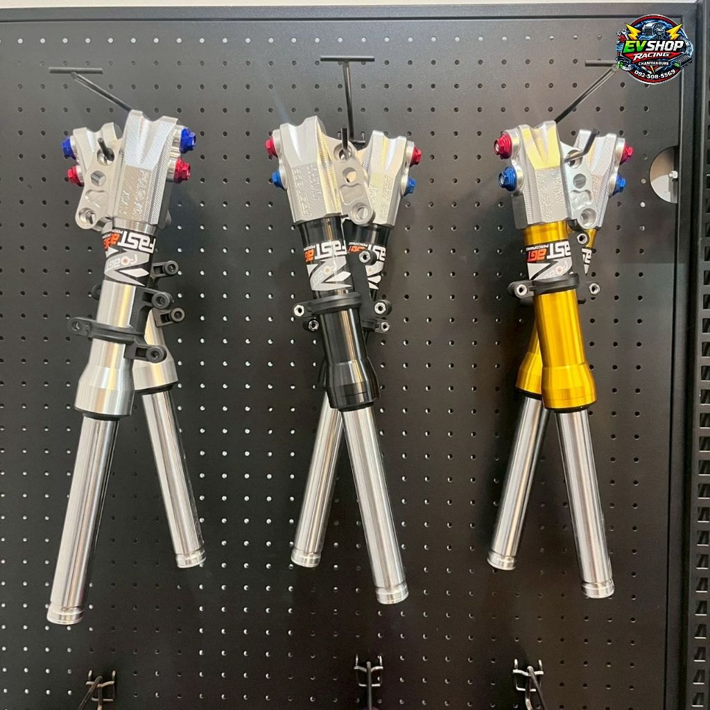 โช๊คหน้า CNC เเกน 30mm ความสูง 360mm. เหมาะสำหรับใส่รถไฟฟ้า Z2,E2,Max1,Sagasonic 004